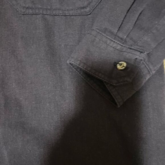 Red Wing 66321 FR Flame Resistant CAT 2 Blue Work Shirts Men's Sz Large Regular - Picture 2 of 7